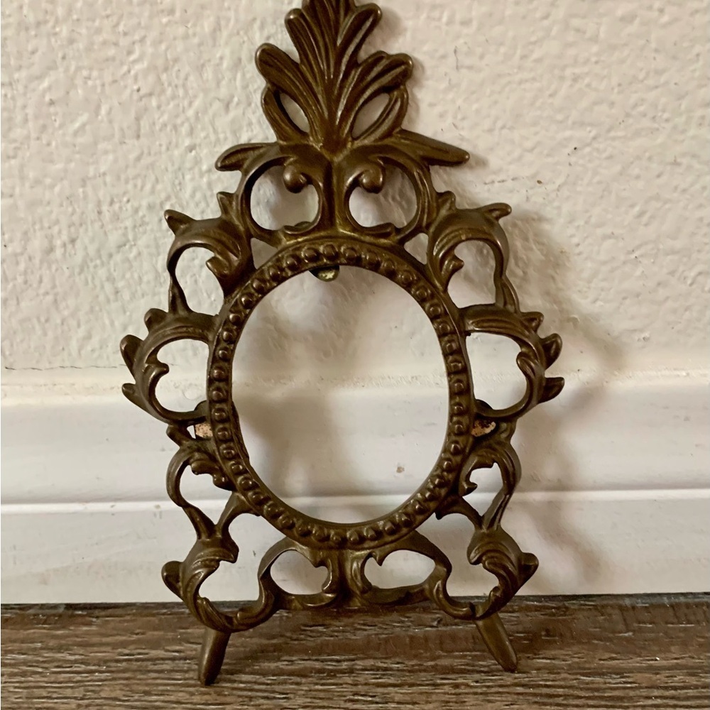 Vintage Brass Ornate Picture Frame 4/7 Inch